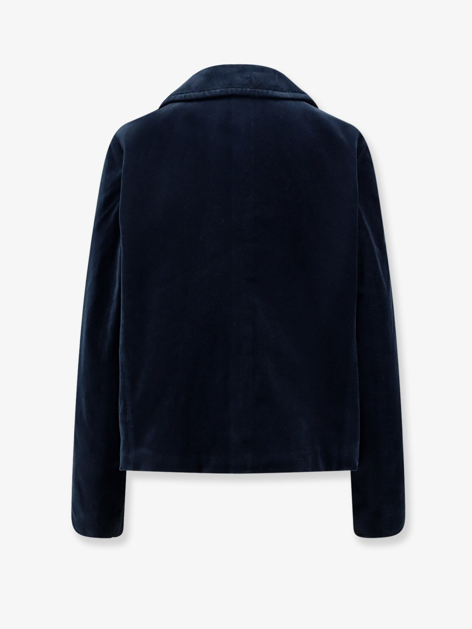 Aspesi Double-Breasted Velvet Blazer - 2
