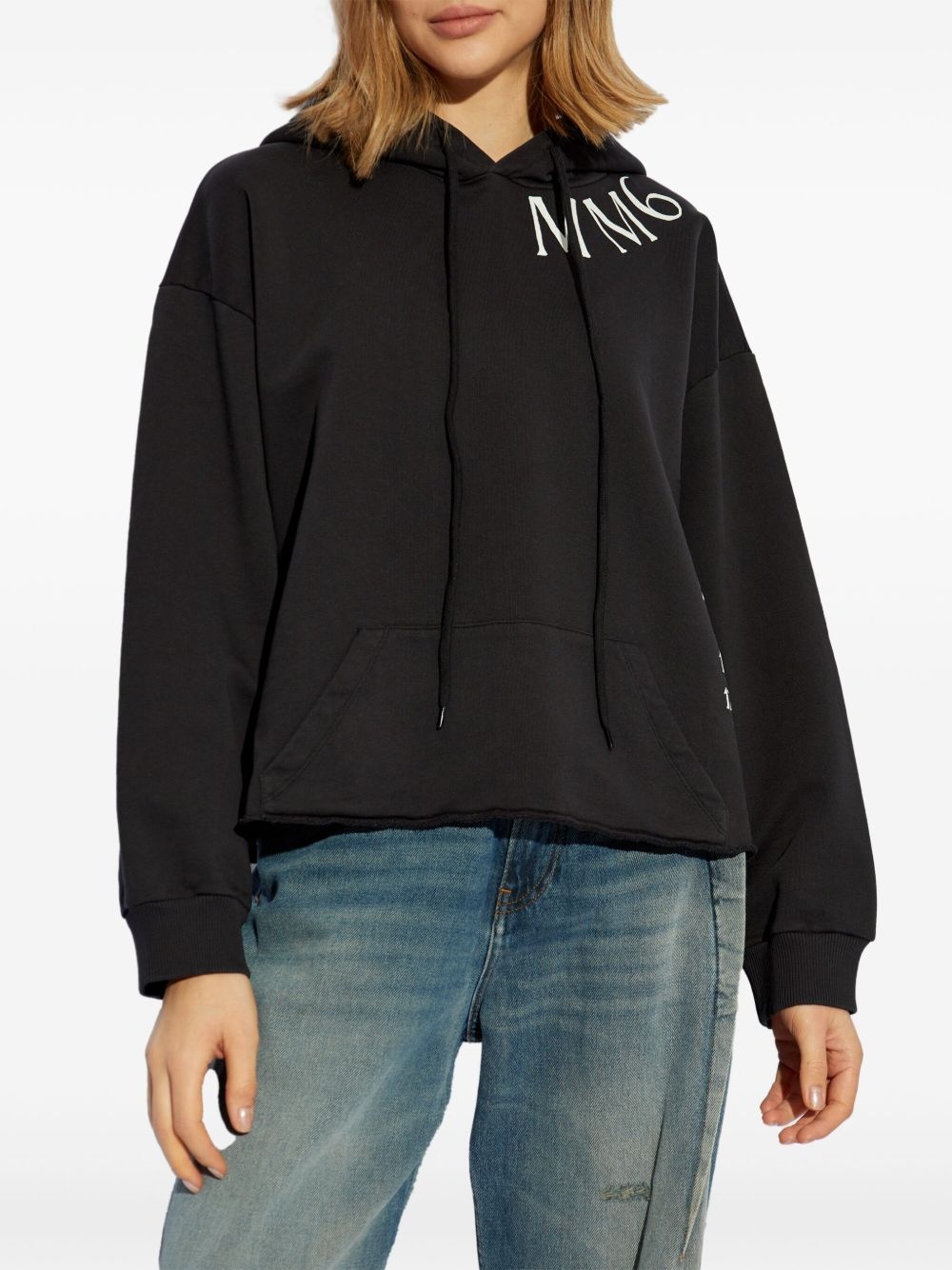 logo-print hoodie - 3