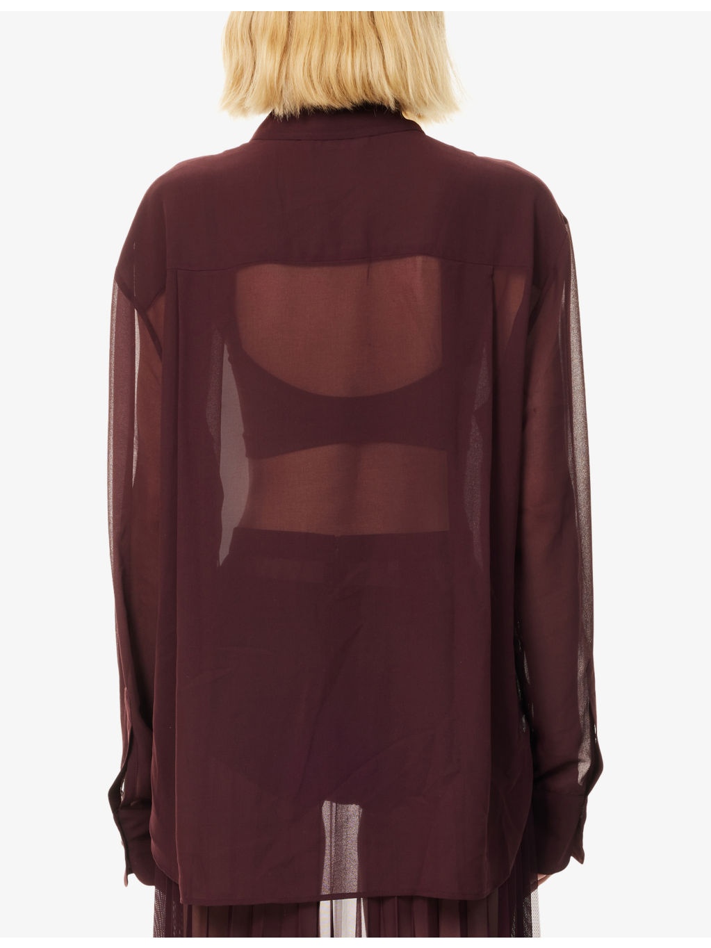 Peri Curved-Hem Woven Shirt - 4