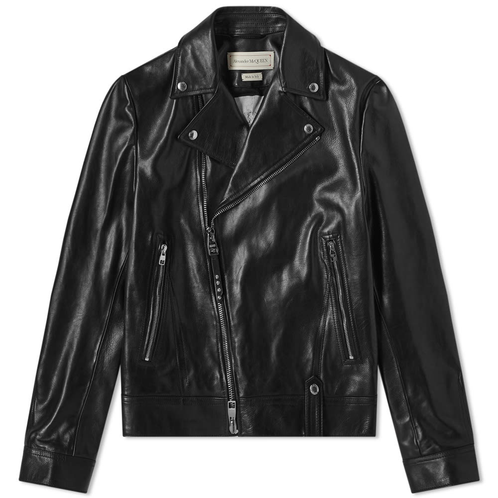 Alexander McQueen Leather Biker Jacket - 1