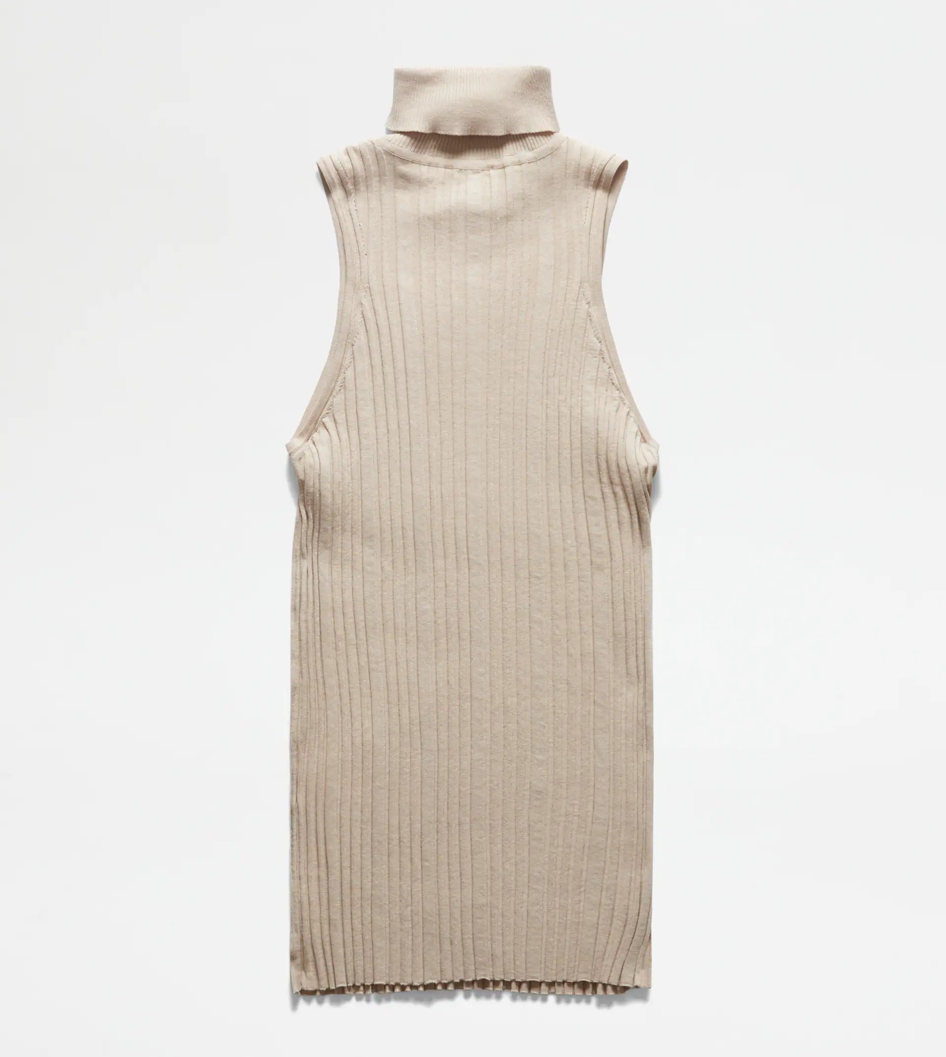 COTTON KNIT TOP - BEIGE - 8