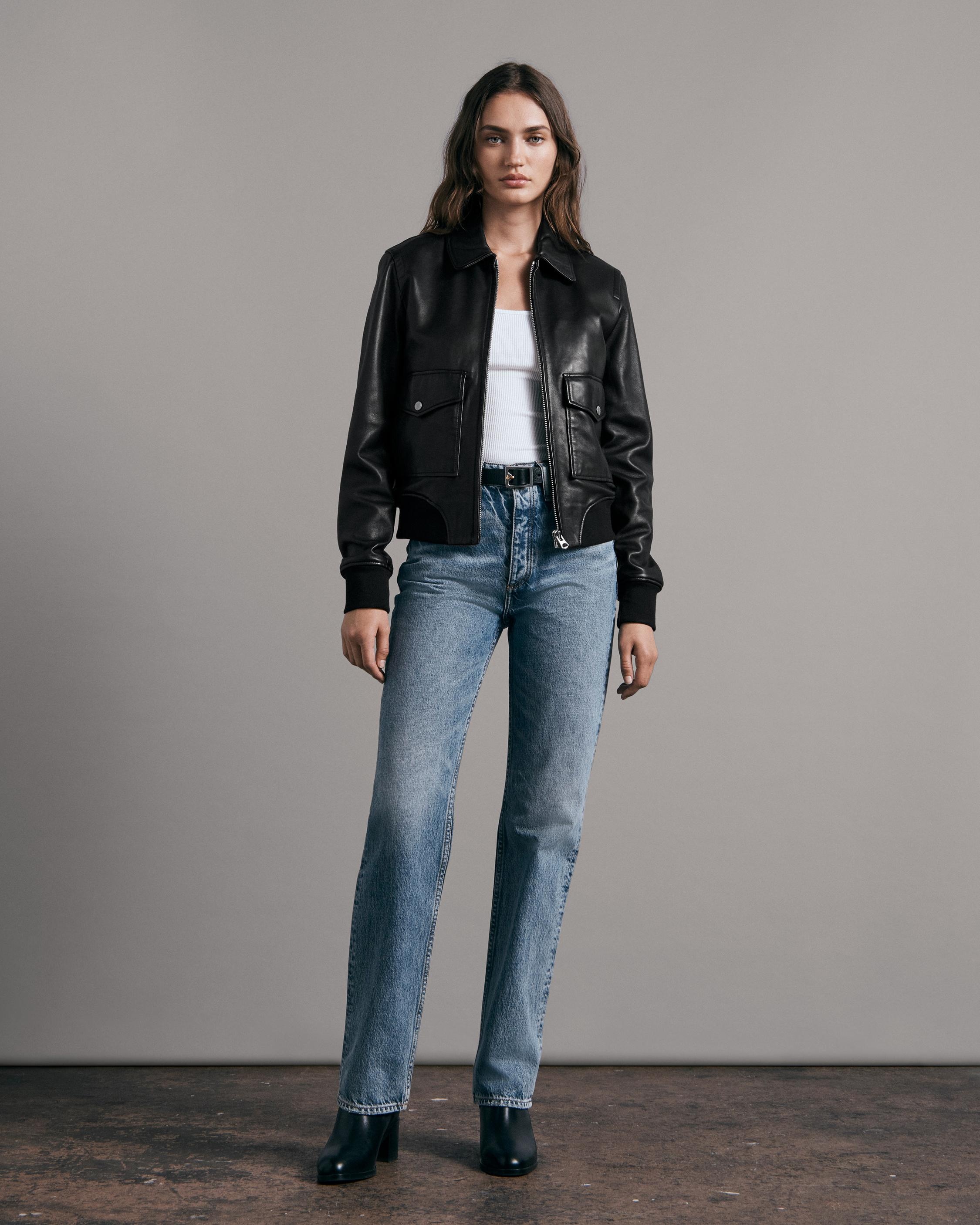Andrea Leather Jacket
Classic Fit Jacket - 2