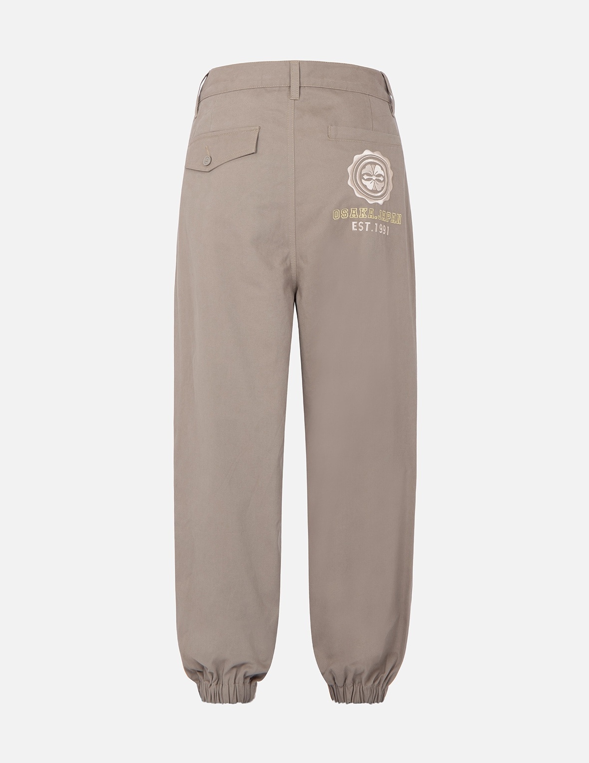 KAMON EMBROIDERY WIDE LEG JOGGERS - 2