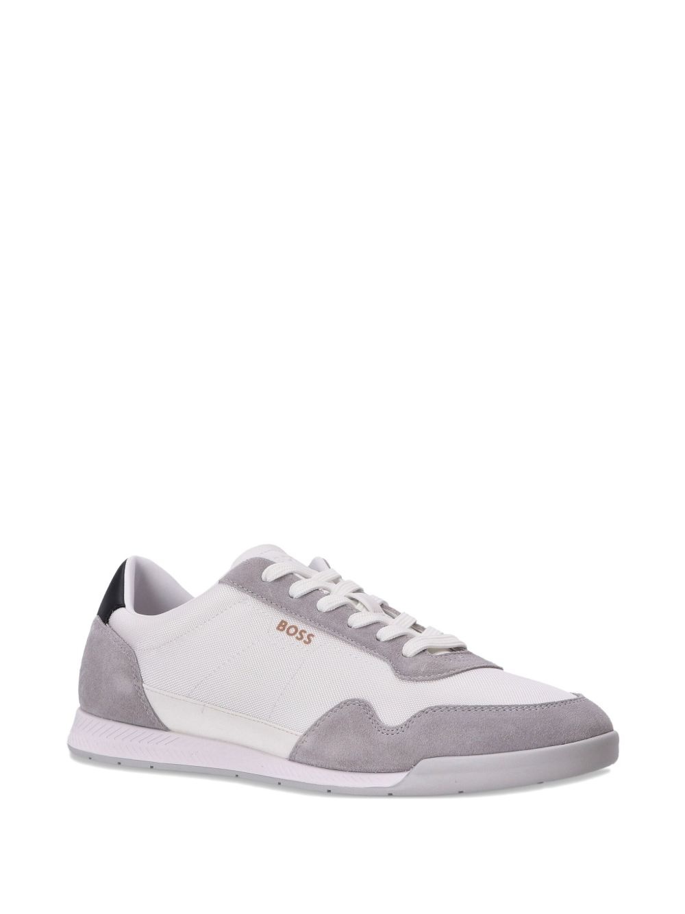 suede-panelled sneakers - 2