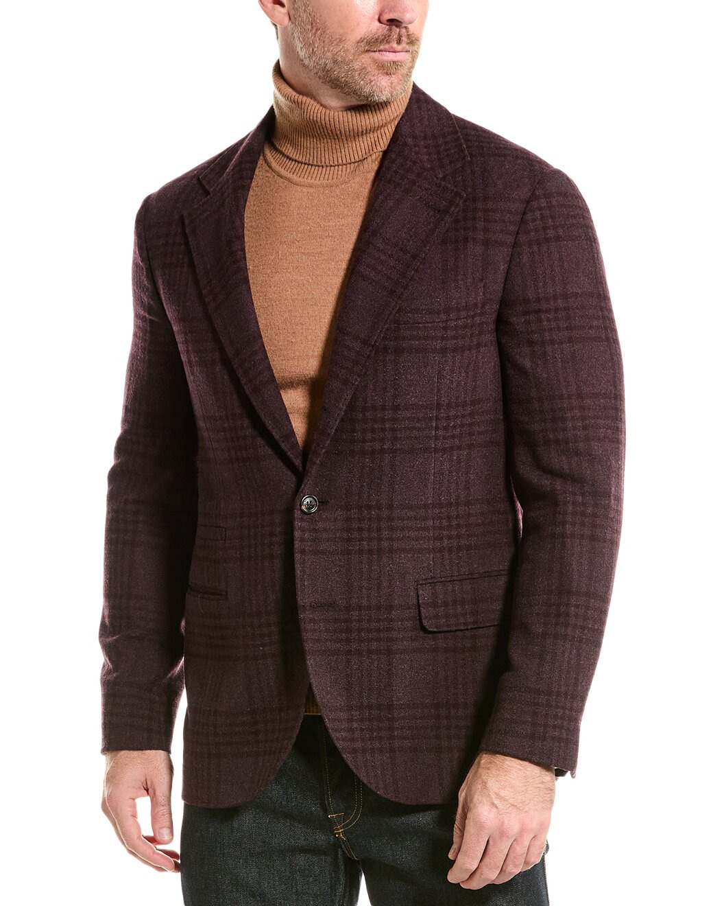 Brunello Cucinelli Wool & Silk-Blend Blazer - 3