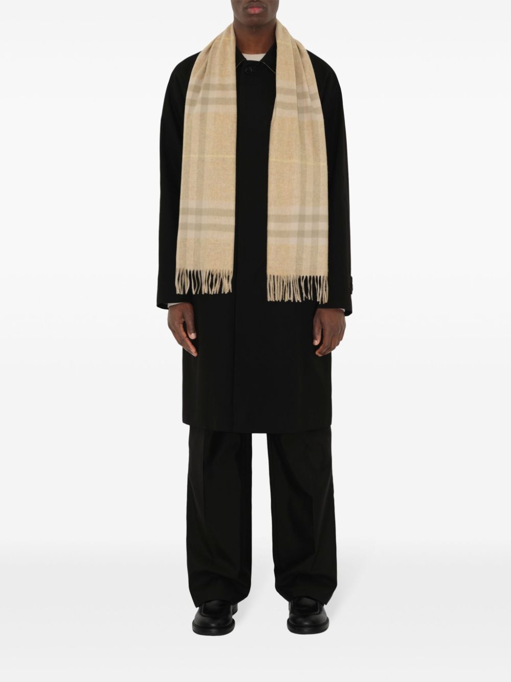 check cashmere scarf - 2