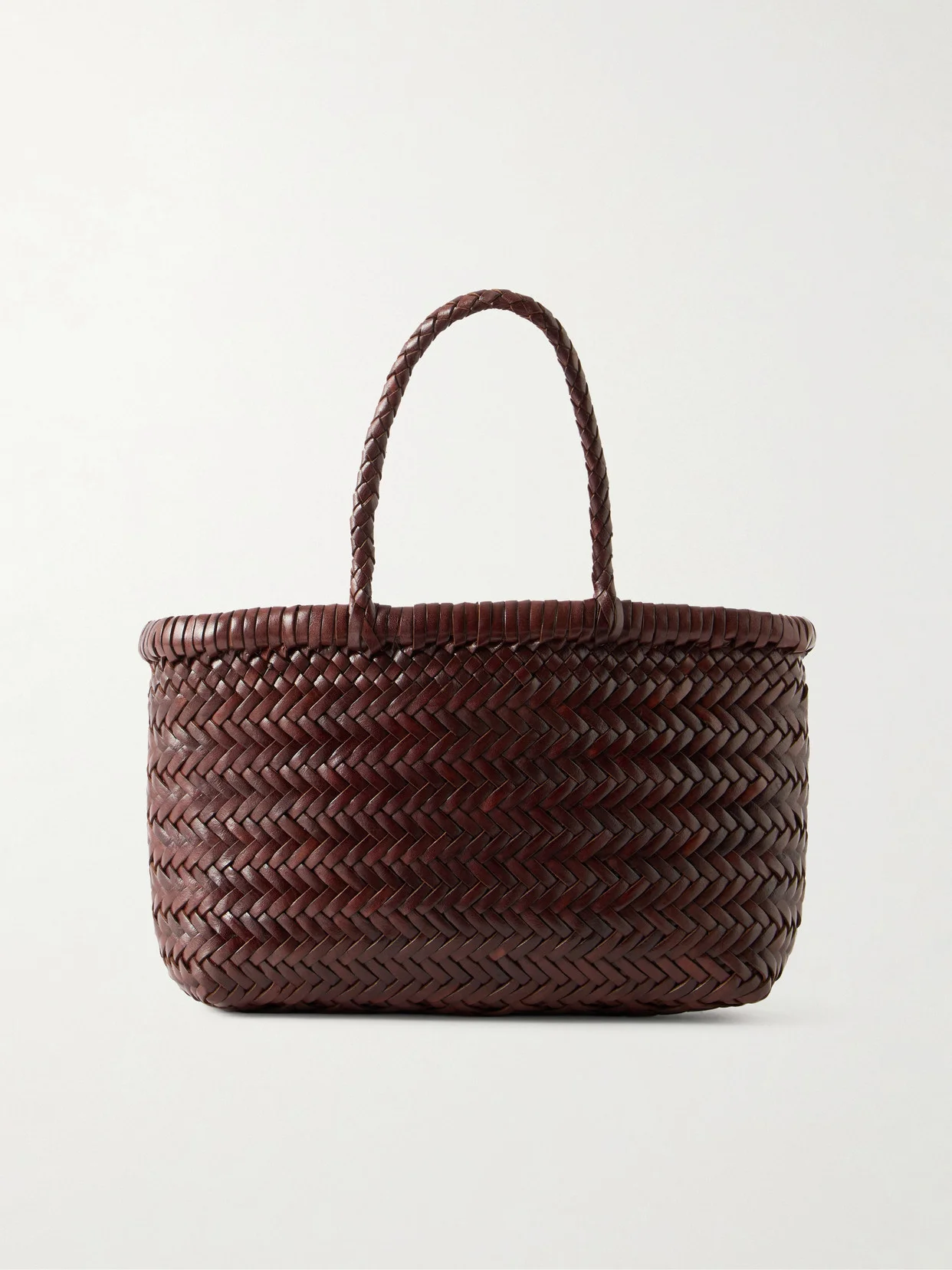 Gora Mini Woven Leather Tote - 1