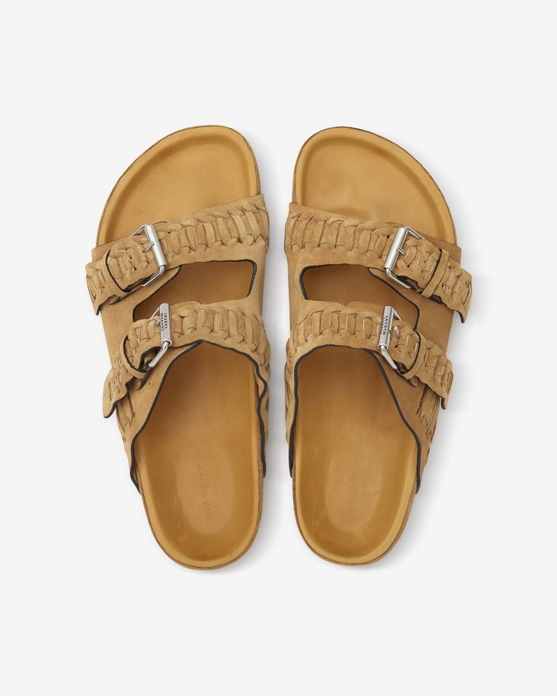 LEKSON SUEDE LEATHER SANDALS - 4