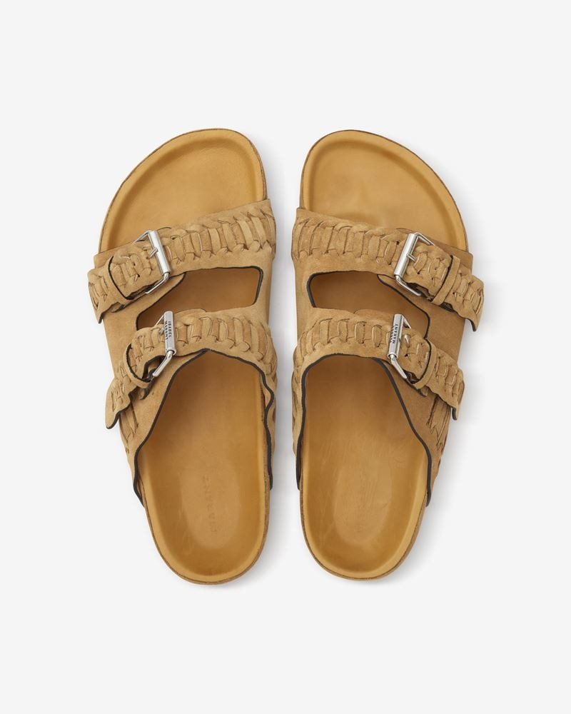 LEKSON SUEDE LEATHER SANDALS 4