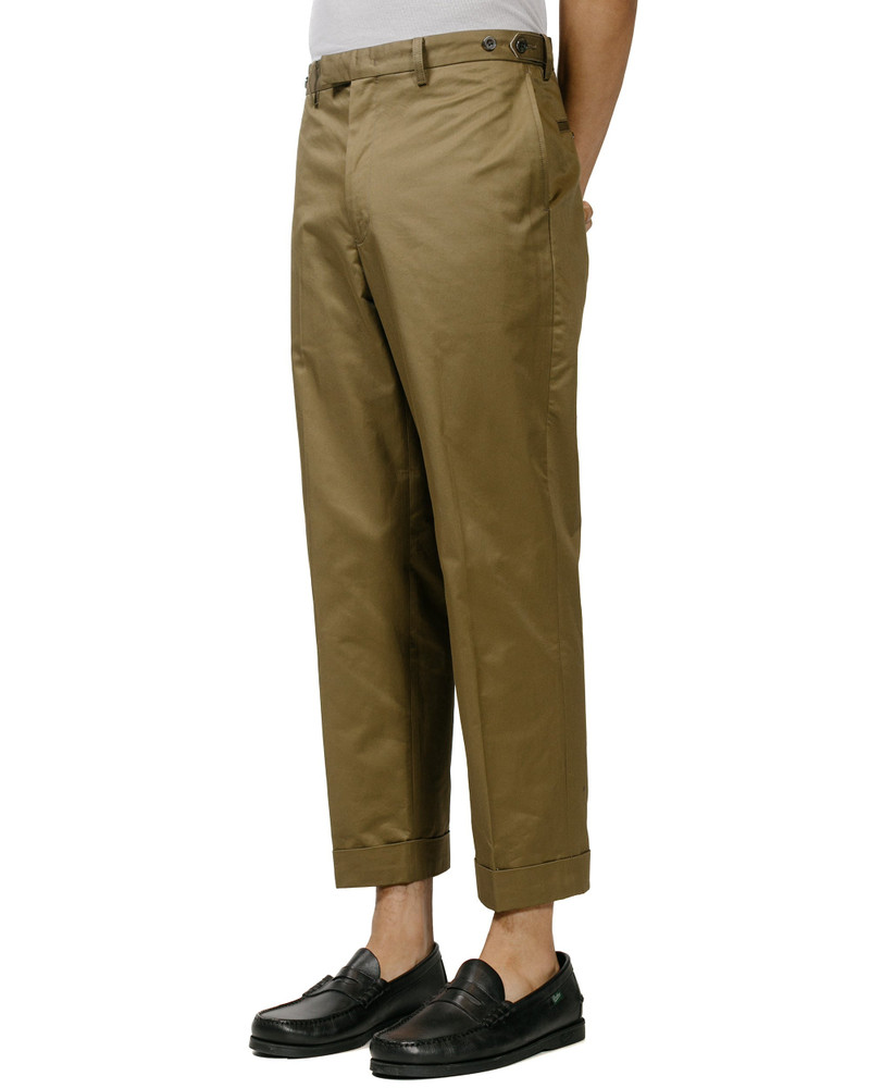 BEAMS PLUS IVY Trousers Ankle-Cut 80/3 Twill Olive outlook