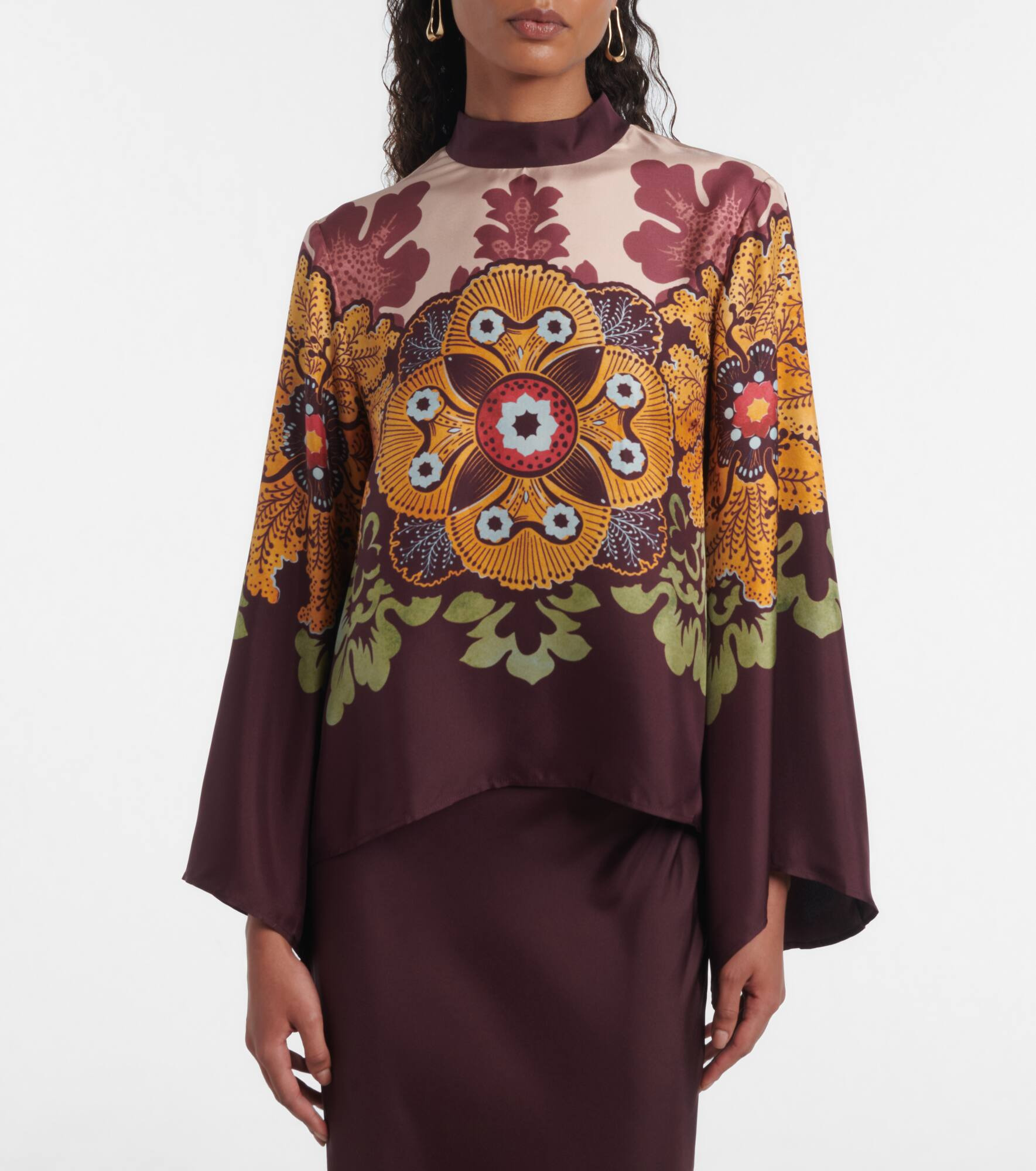 Make An Exit silk twill blouse - 6