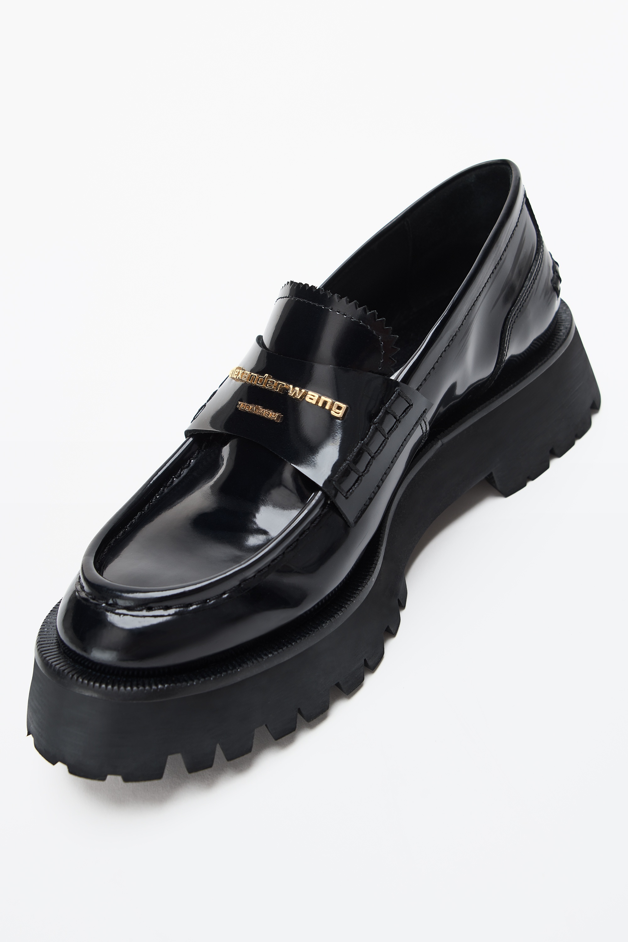 CARTER MID-HEEL LUG LOAFER IN LEATHER - 2