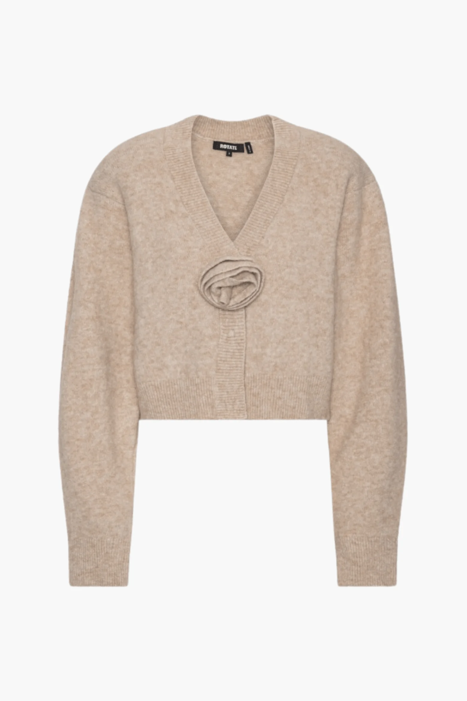 KNIT FLOWER CARDIGAN - 1