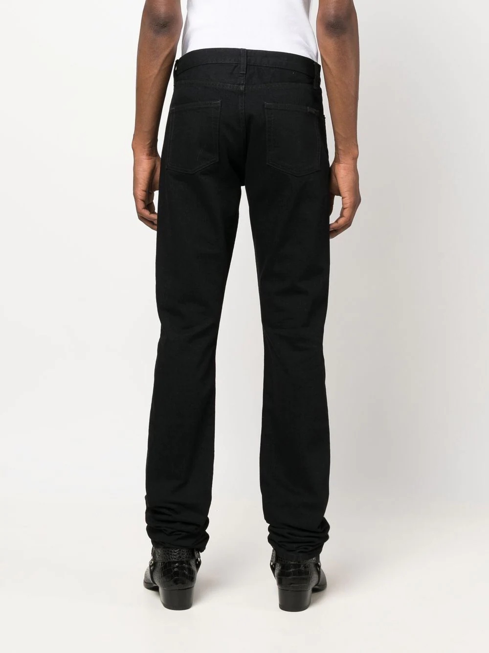 mid-rise skinny jeans - 4