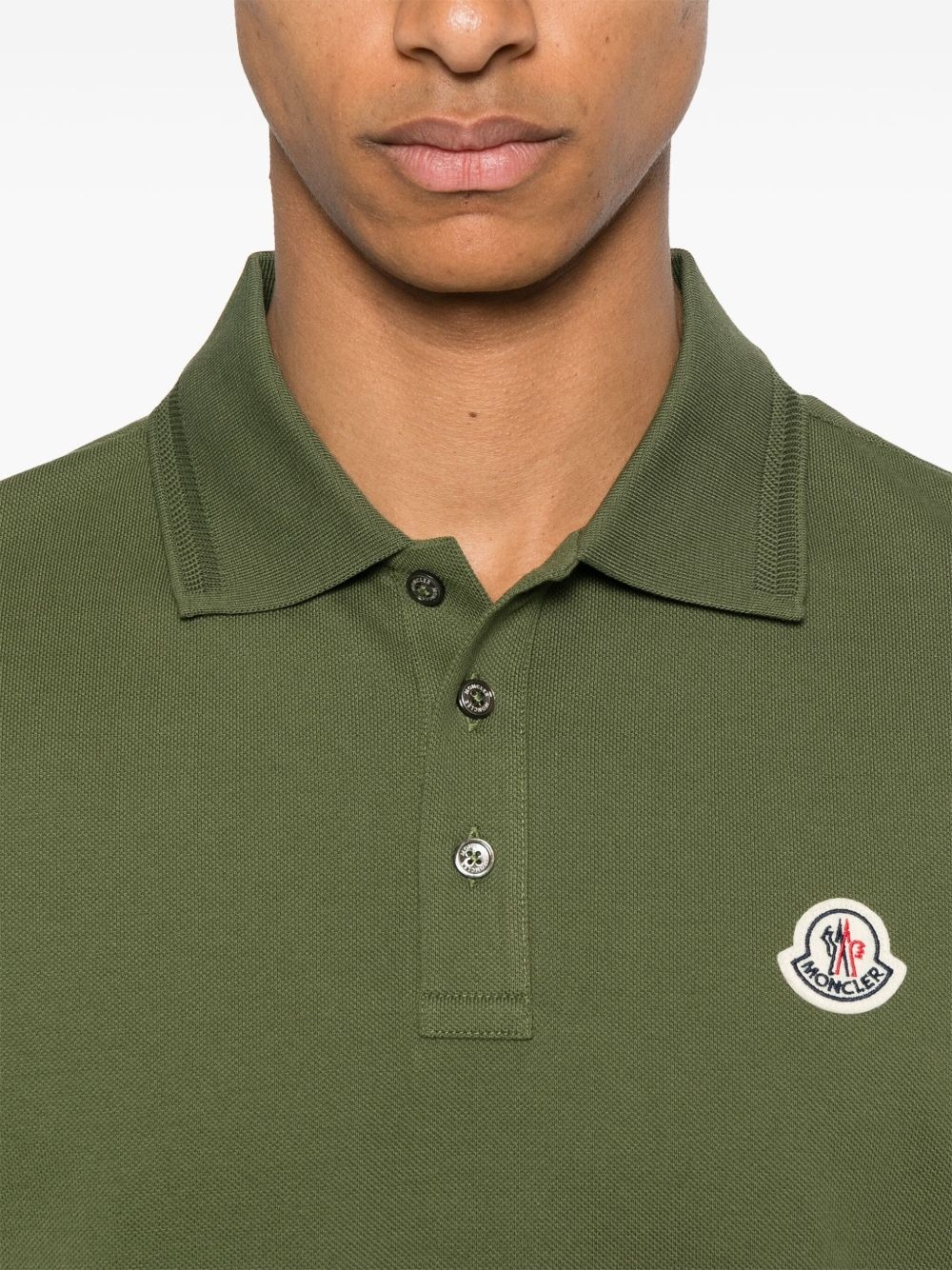 logo-appliqué polo shirt - 4