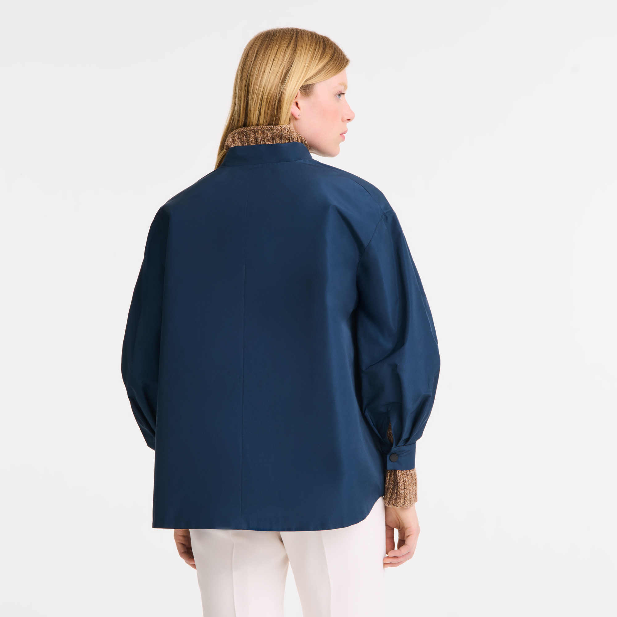 Kimono jacket Navy - Technical taffeta - 3