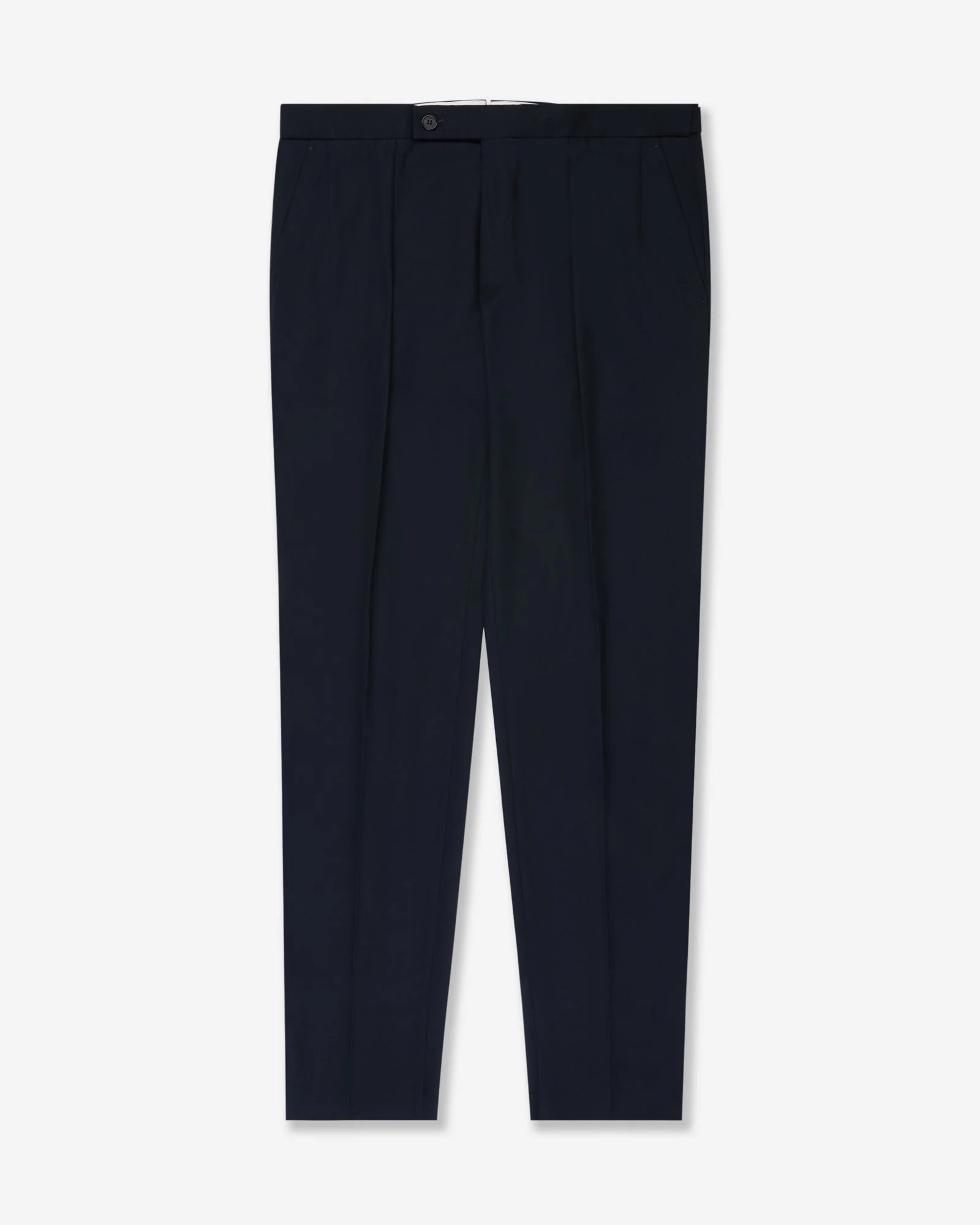 Tapered fit crepe cotton trousers - 1