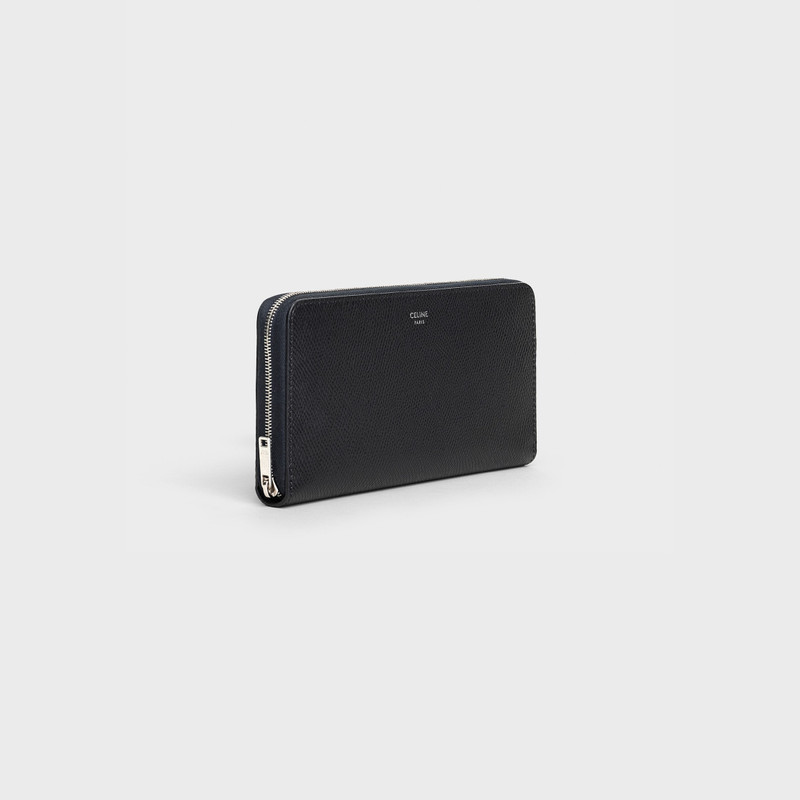 CELINE Large zipped wallet in Grained calfskin outlook