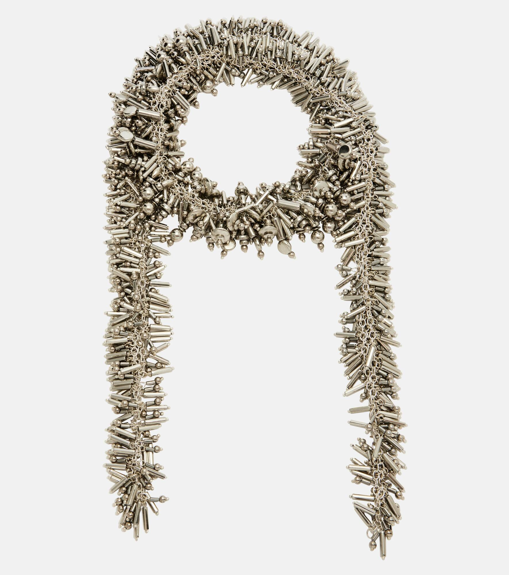Beaded scarf necklace - 1