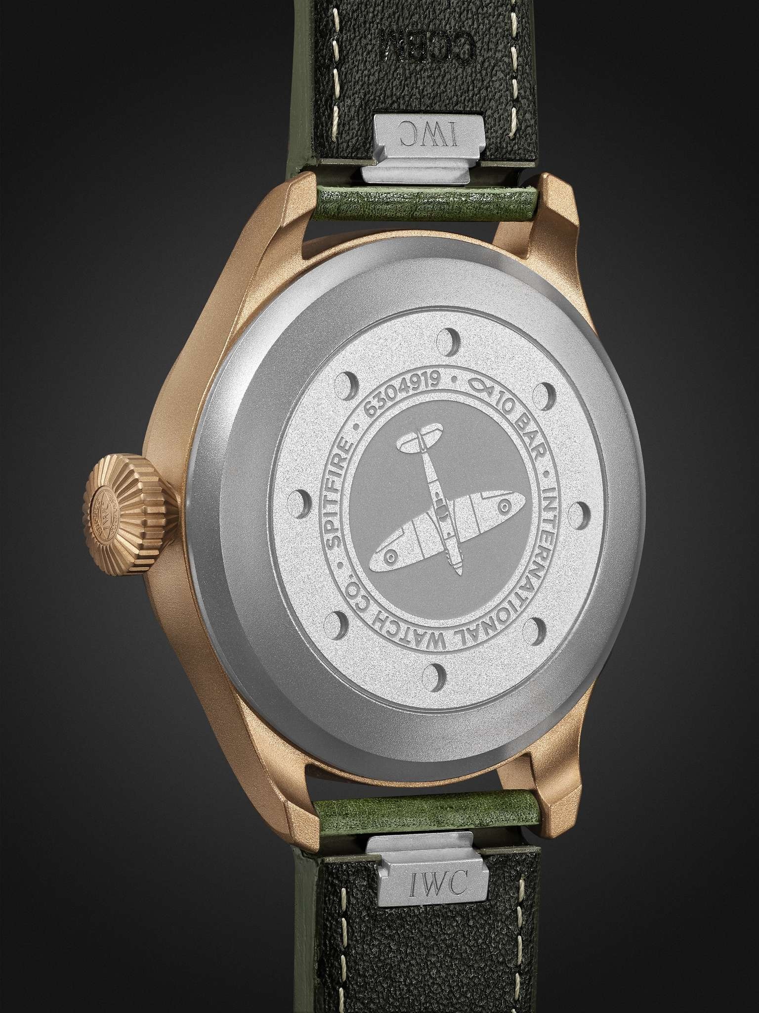 Big Pilot's Spitfire Automatic 43mm Bronze and Leather Watch, Ref. No. IW329702 - 4