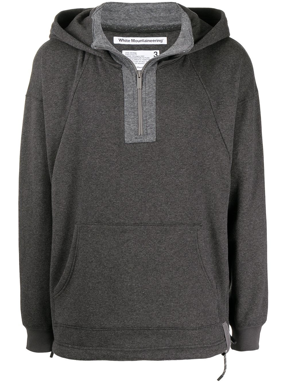 pullover layered hoodie - 1