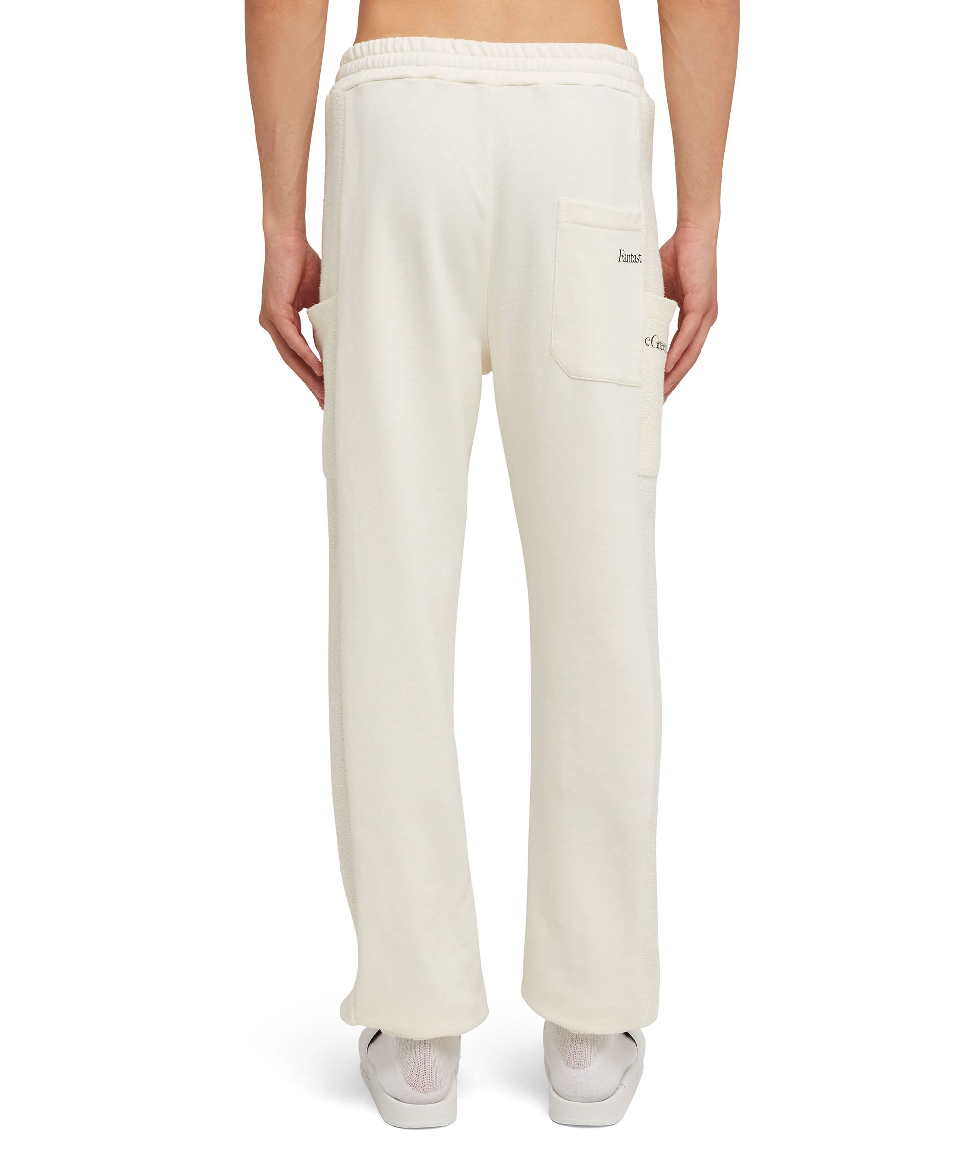 Organic cotton crewneck jogger pants from the MSGM Fantastic Green Capsule - 7