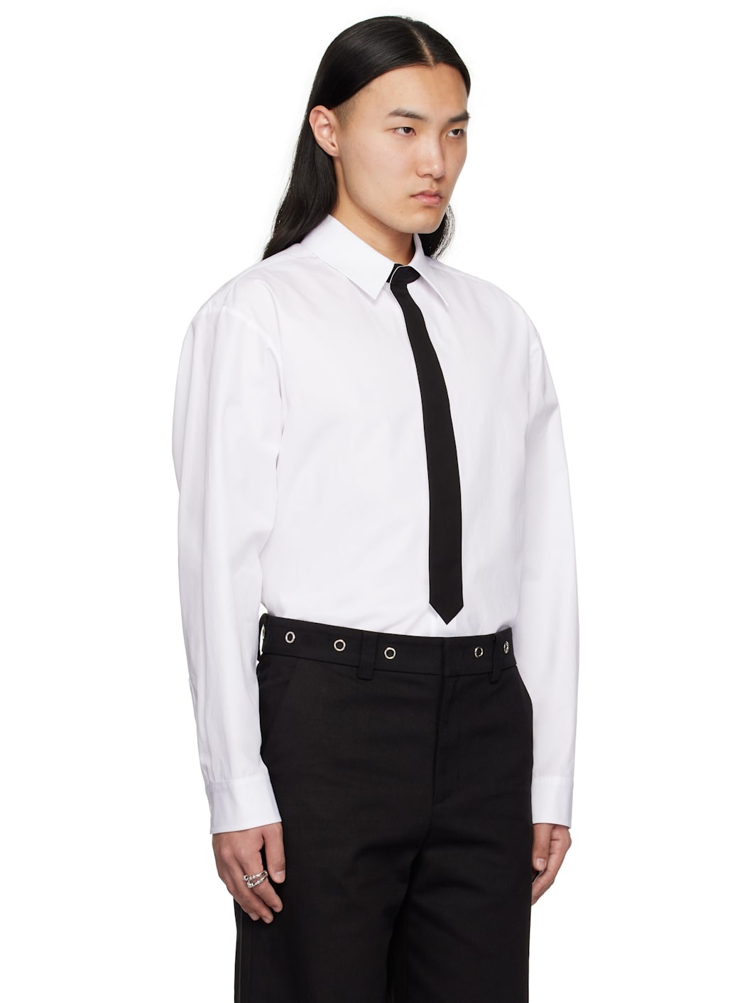 White Necktie Shirt - 2