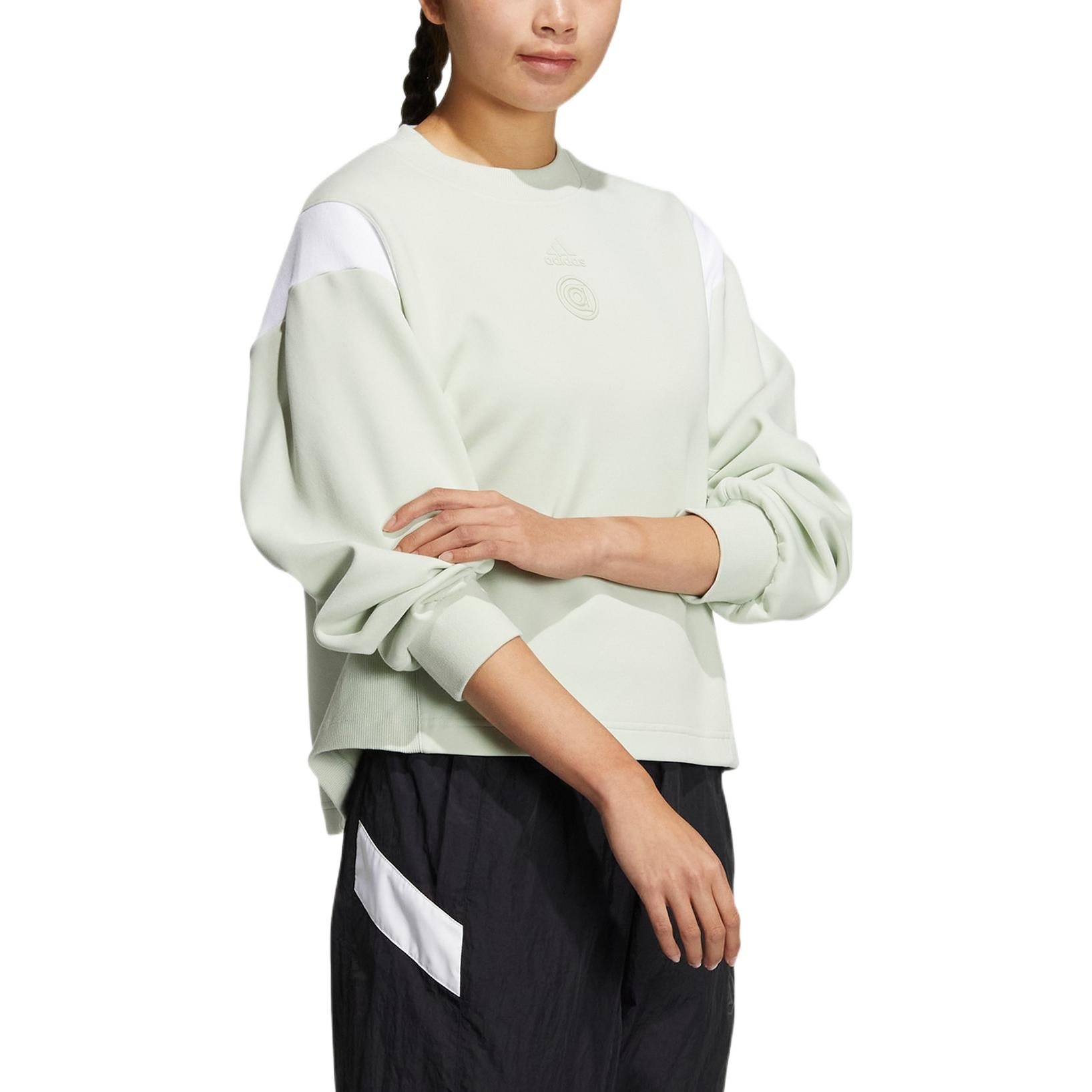 (WMNS) adidas Sport Performance Sweaters 'Olive Green' HR8158 - 4