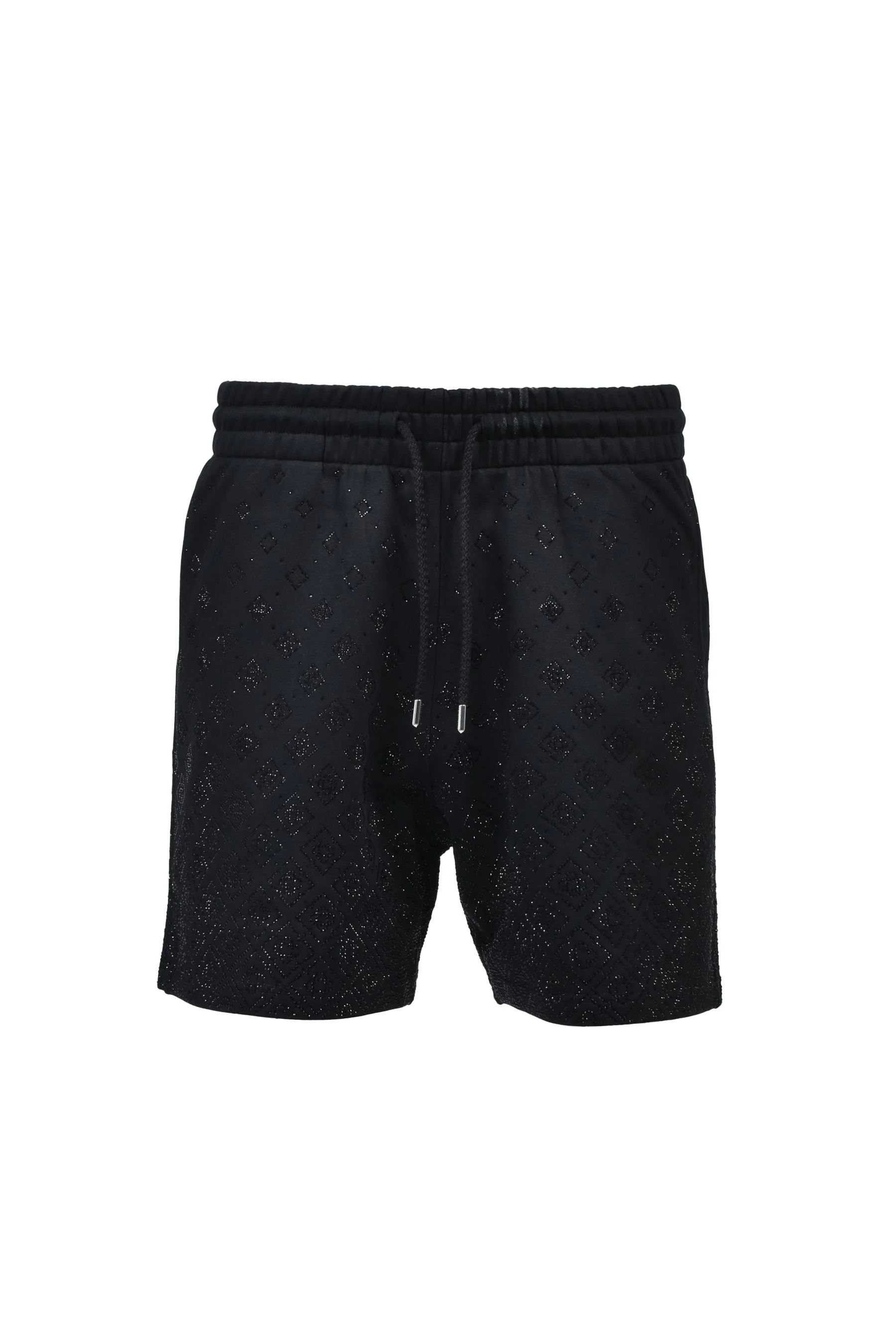CRYSTAL MONOGRAM SWEATSHORT / BLK - 1