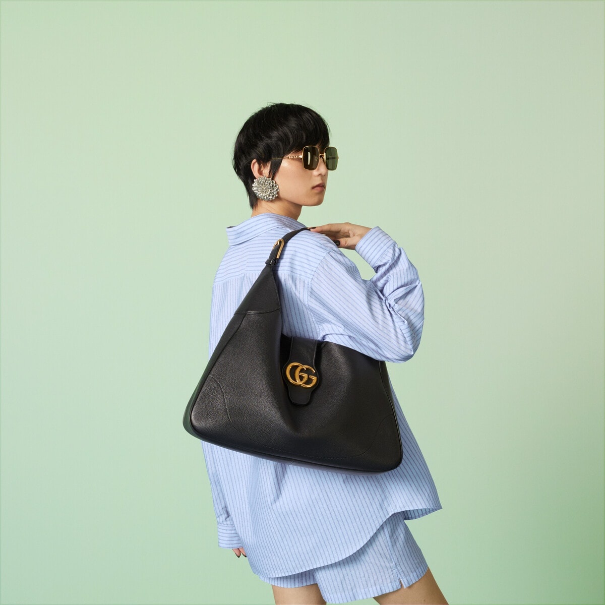 GUCCI｜SHOULDER BAGS (735106 AAA9F 1000) 499621_K05NG_8745_001_065_0000