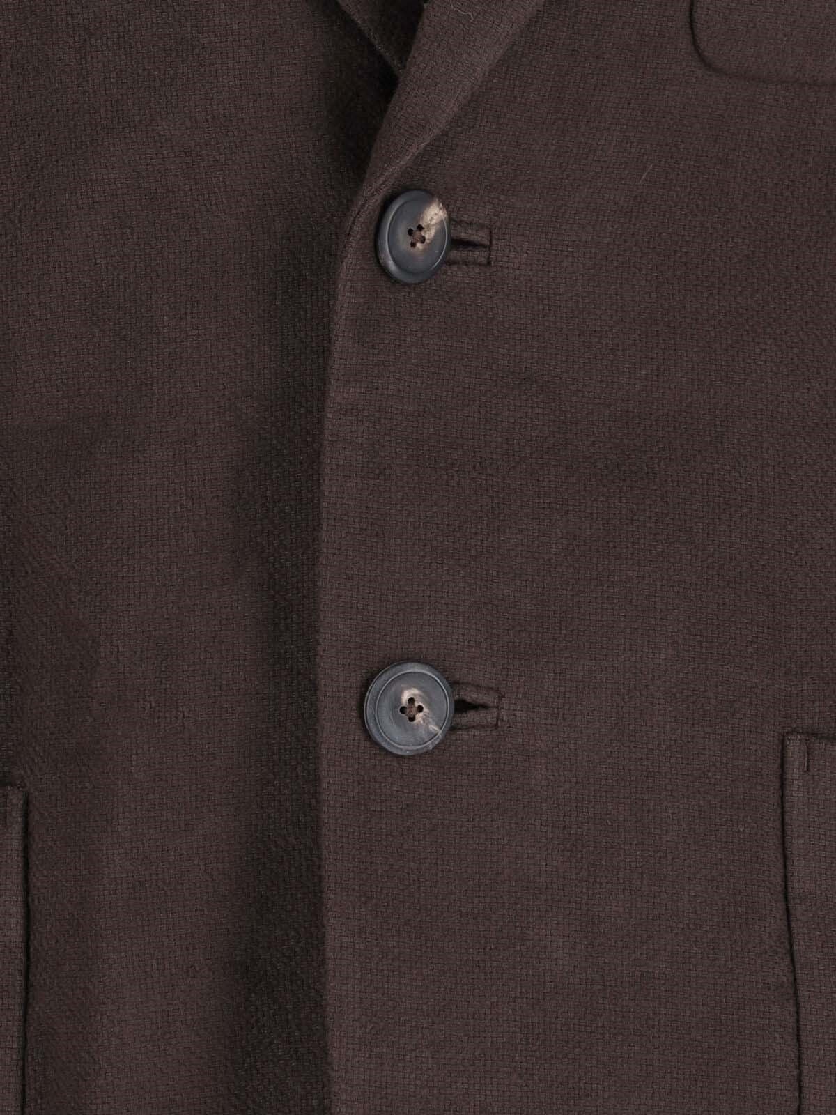 SINGLE-BREASTED LINEN BLAZER - 5