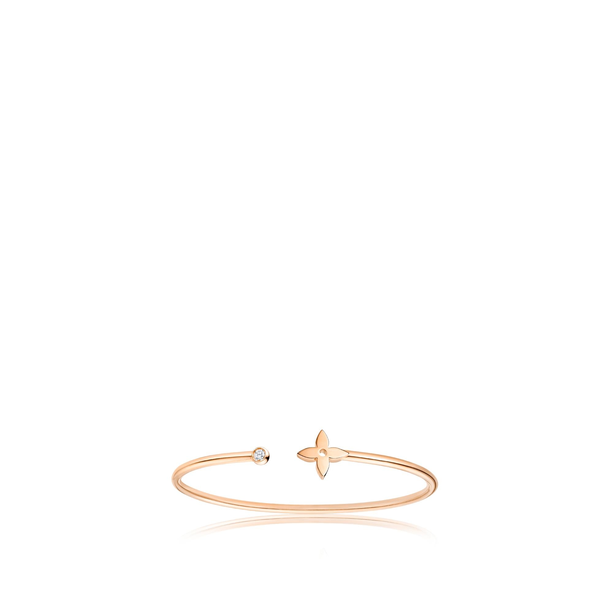 IDYLLE BLOSSOM TWIST BRACELET, PINK GOLD - 1