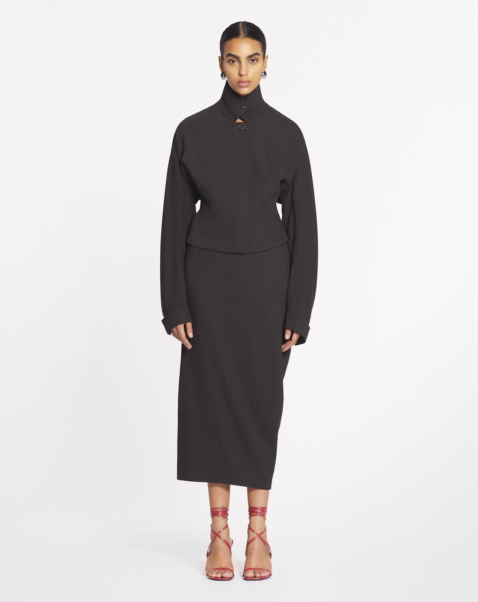 TAILORED WOOL AND VISCOSE JACKET - 3
