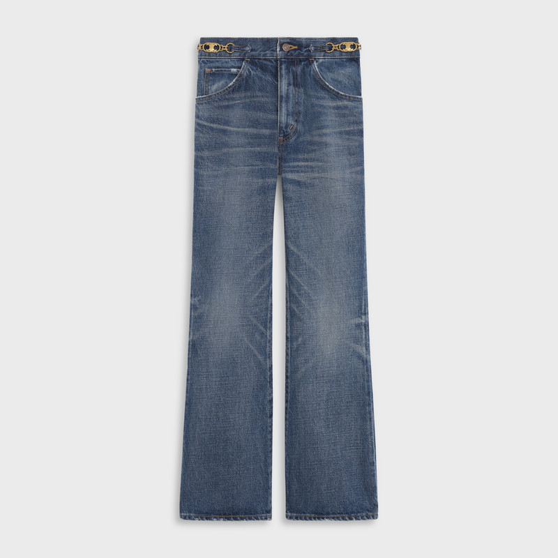 DYLAN FLARED JEANS IN UNION WASH DENIM 1