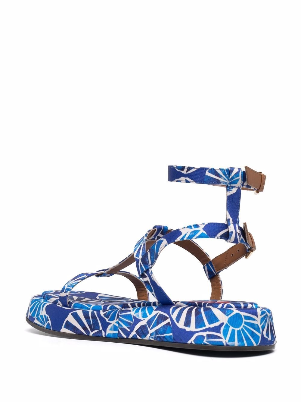 Jazzy seashell-print sandals - 3