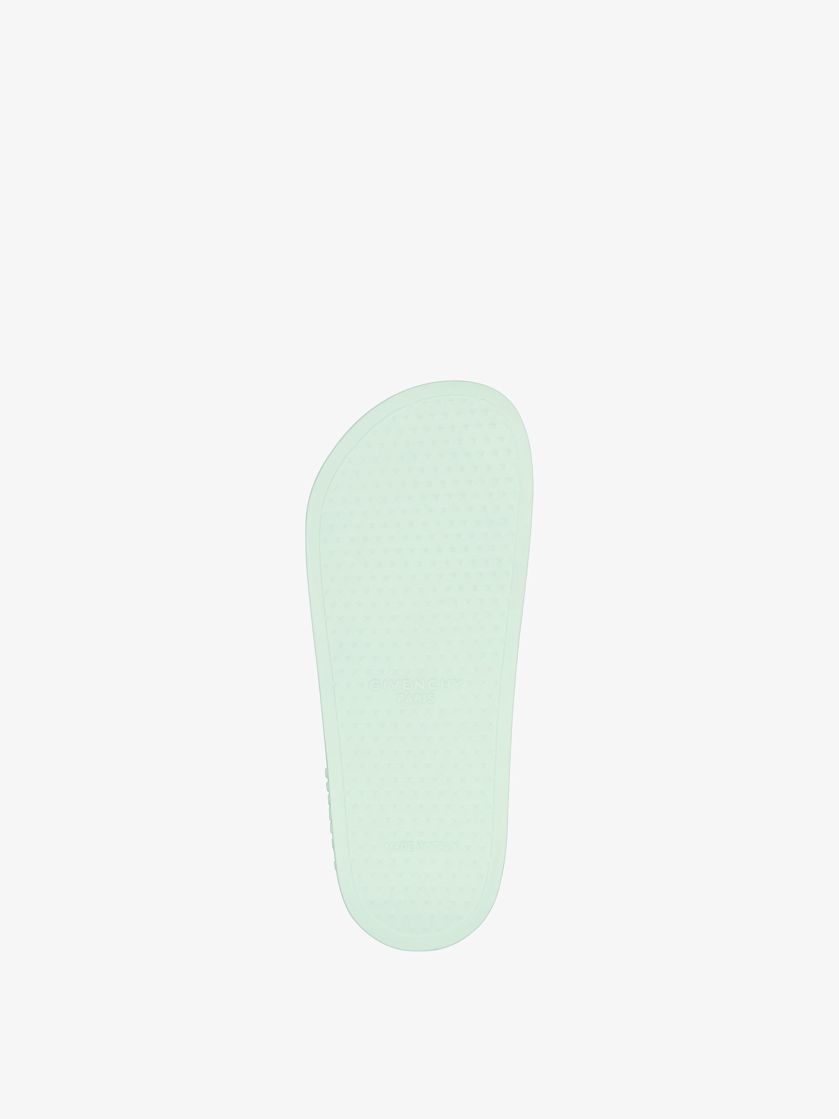 SLIDE FLAT SANDALS IN RUBBER - 5