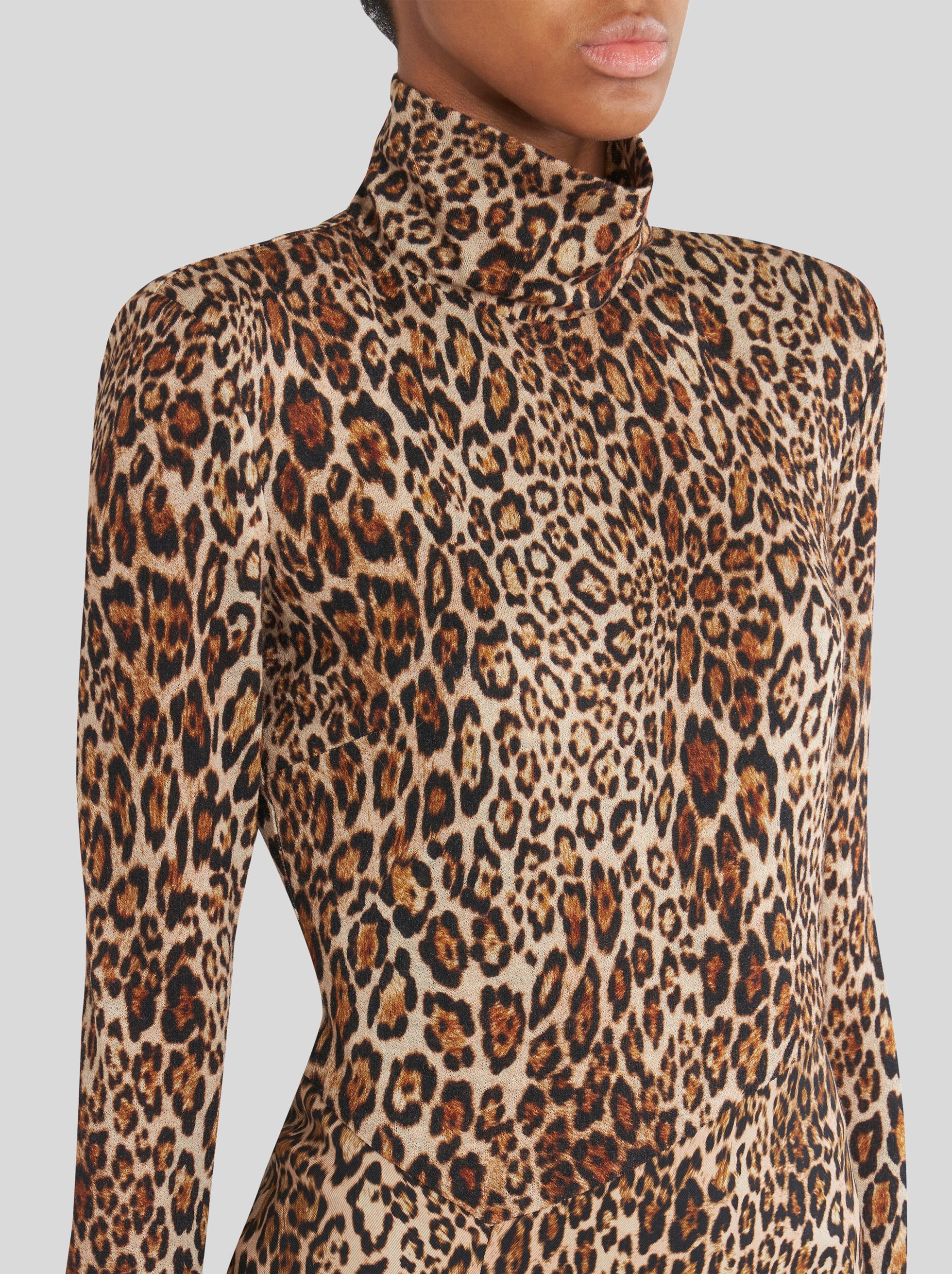 ANIMALIER WOOL DRESS - 2