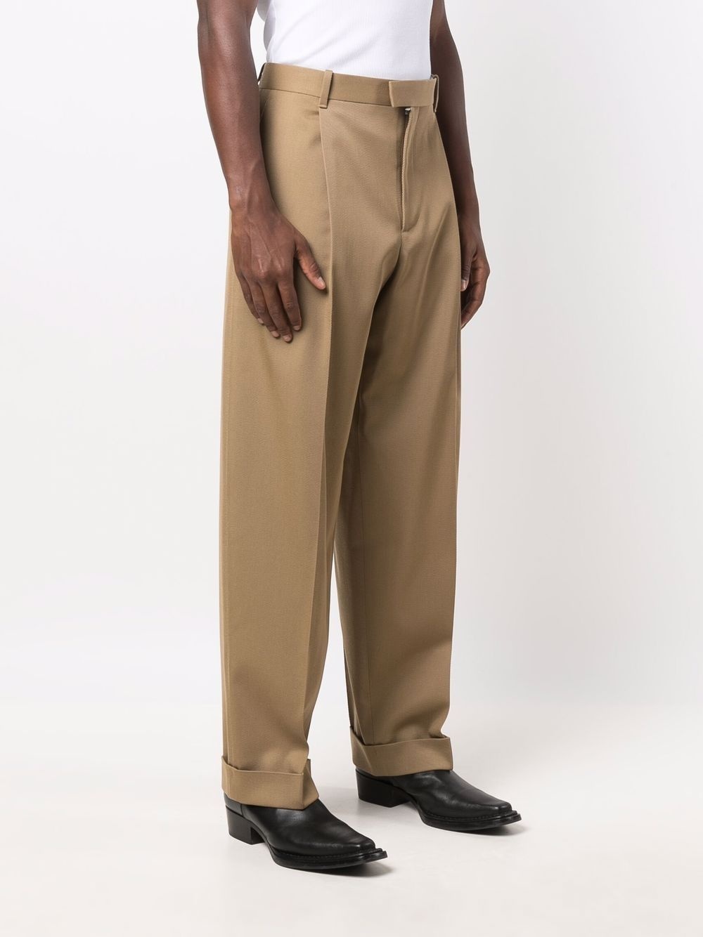 wide-leg tailored trousers - 3