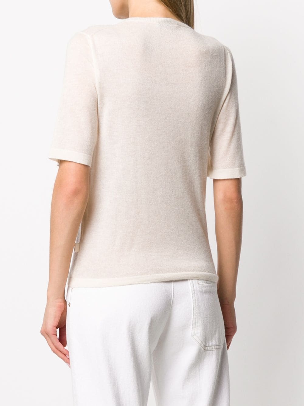 cashmere knitted top - 4