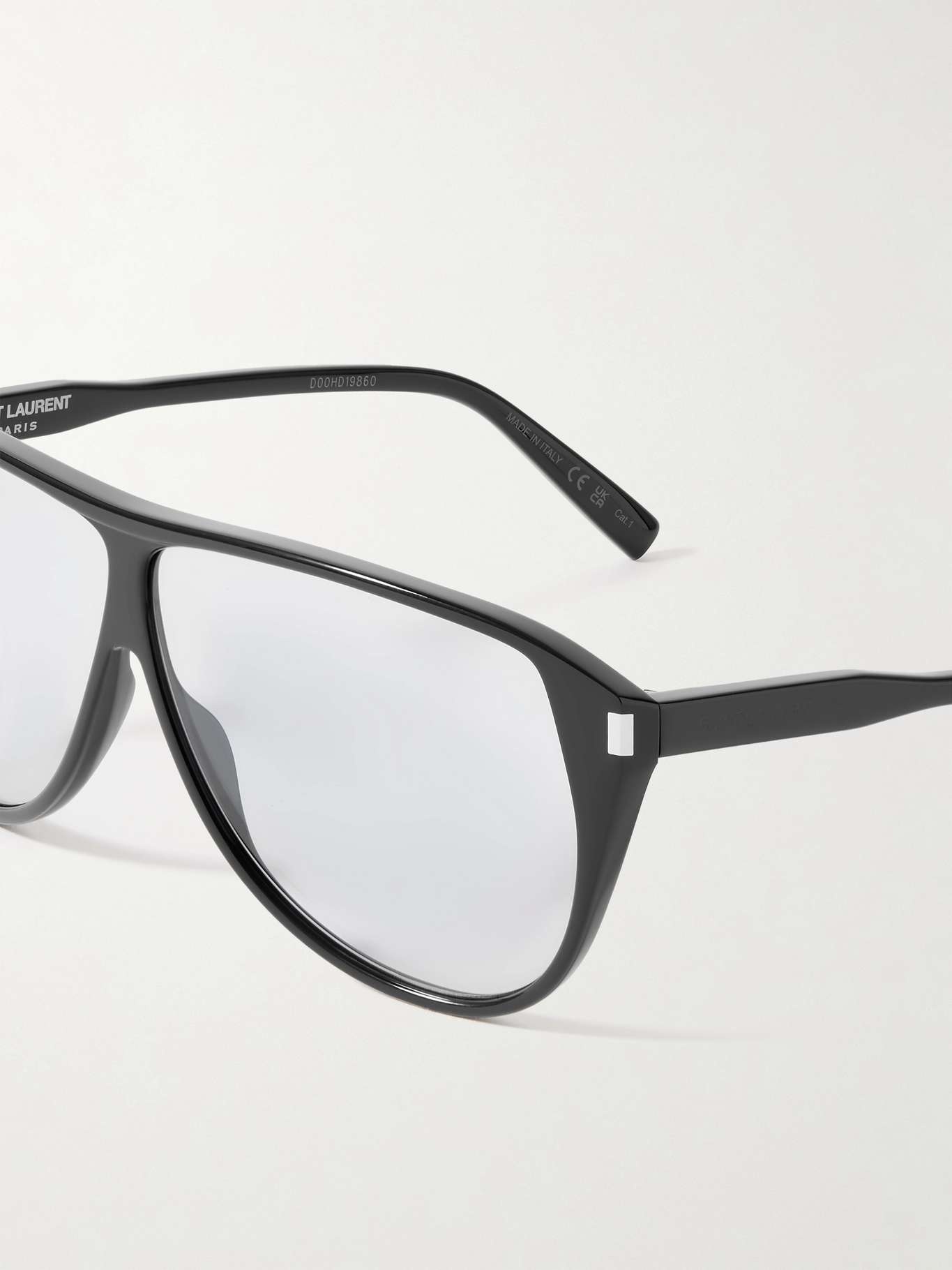 Aviator-style acetate sunglasses Black - 4