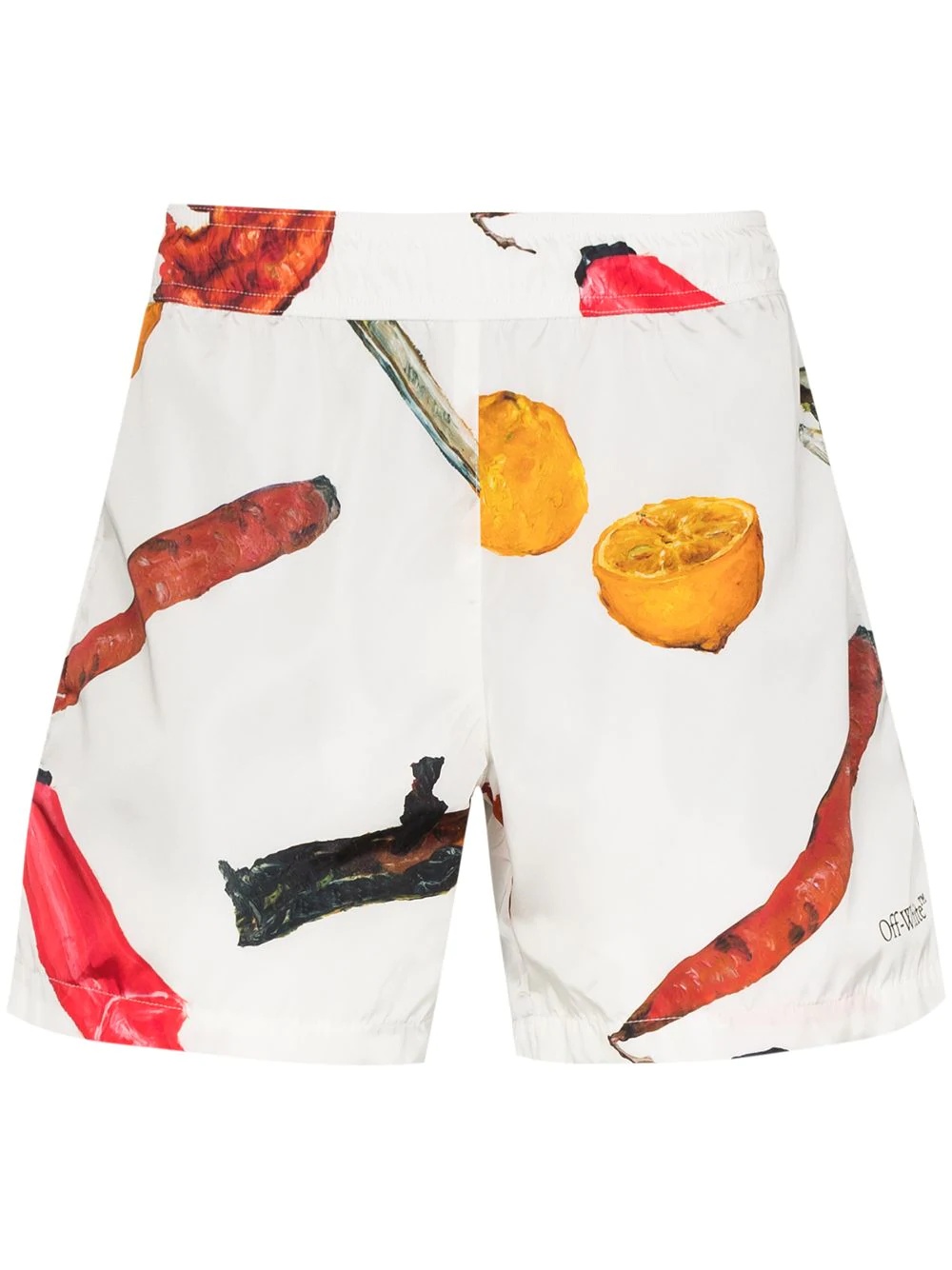 graphic print swim shorts - 1