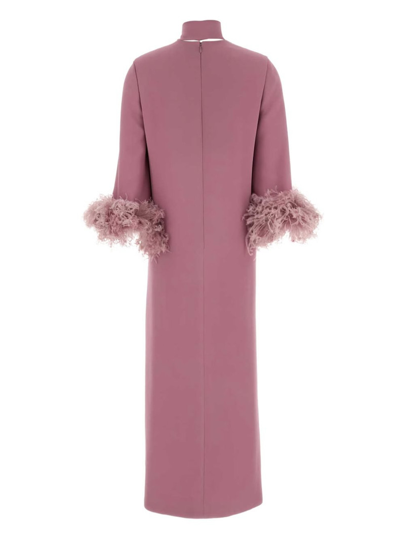 Valentino bow-detail midi dress outlook