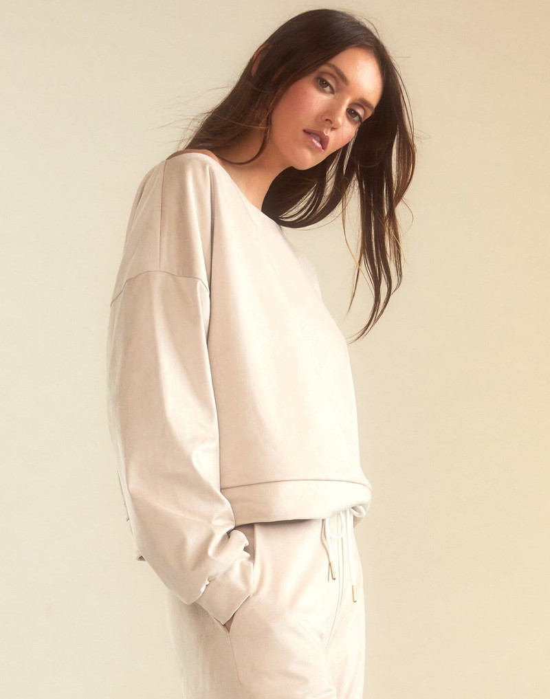 Sleek Ultrasuede Pullover 4