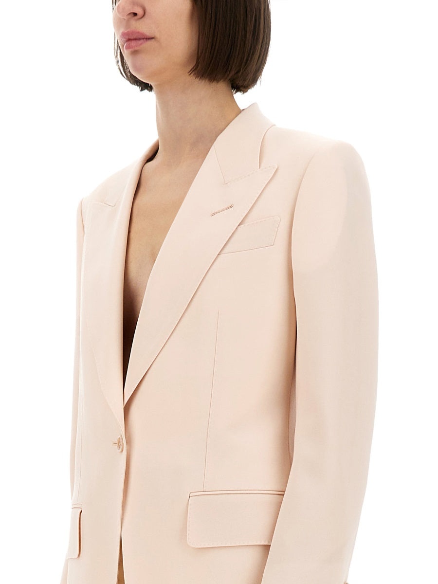 Tom Ford Women Single Breasted Wool Jacket - 4