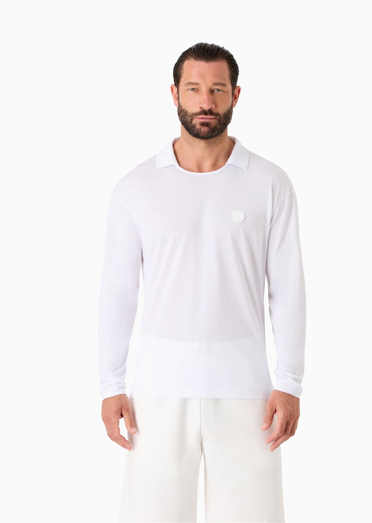Pima cotton jersey long-sleeved jumper - 2
