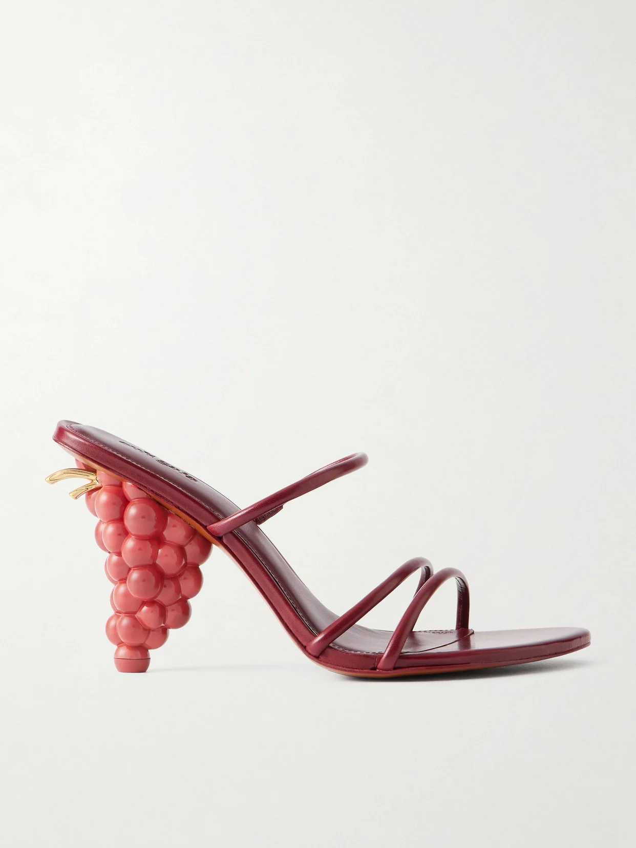 Grape Leather Sandals - 1