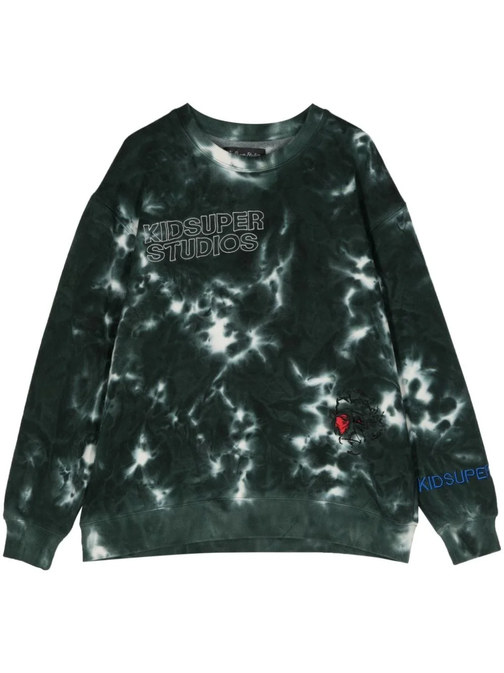 Dyed Super embroidered swearshirt - 1
