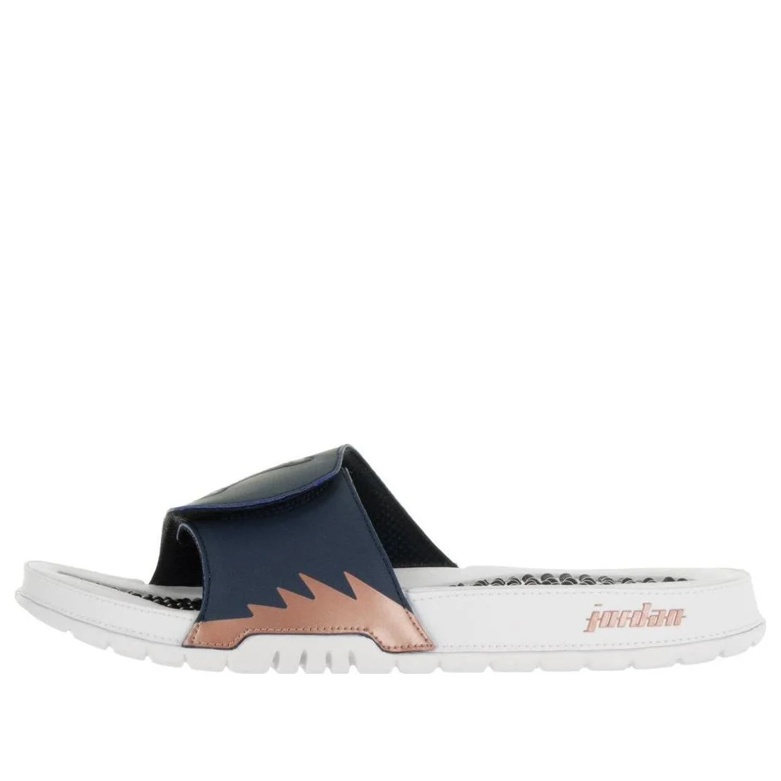 Air Jordan Hydro 5 Retro Slide 'Obsidian Metallic Red Bronze' 555501-408 - 1