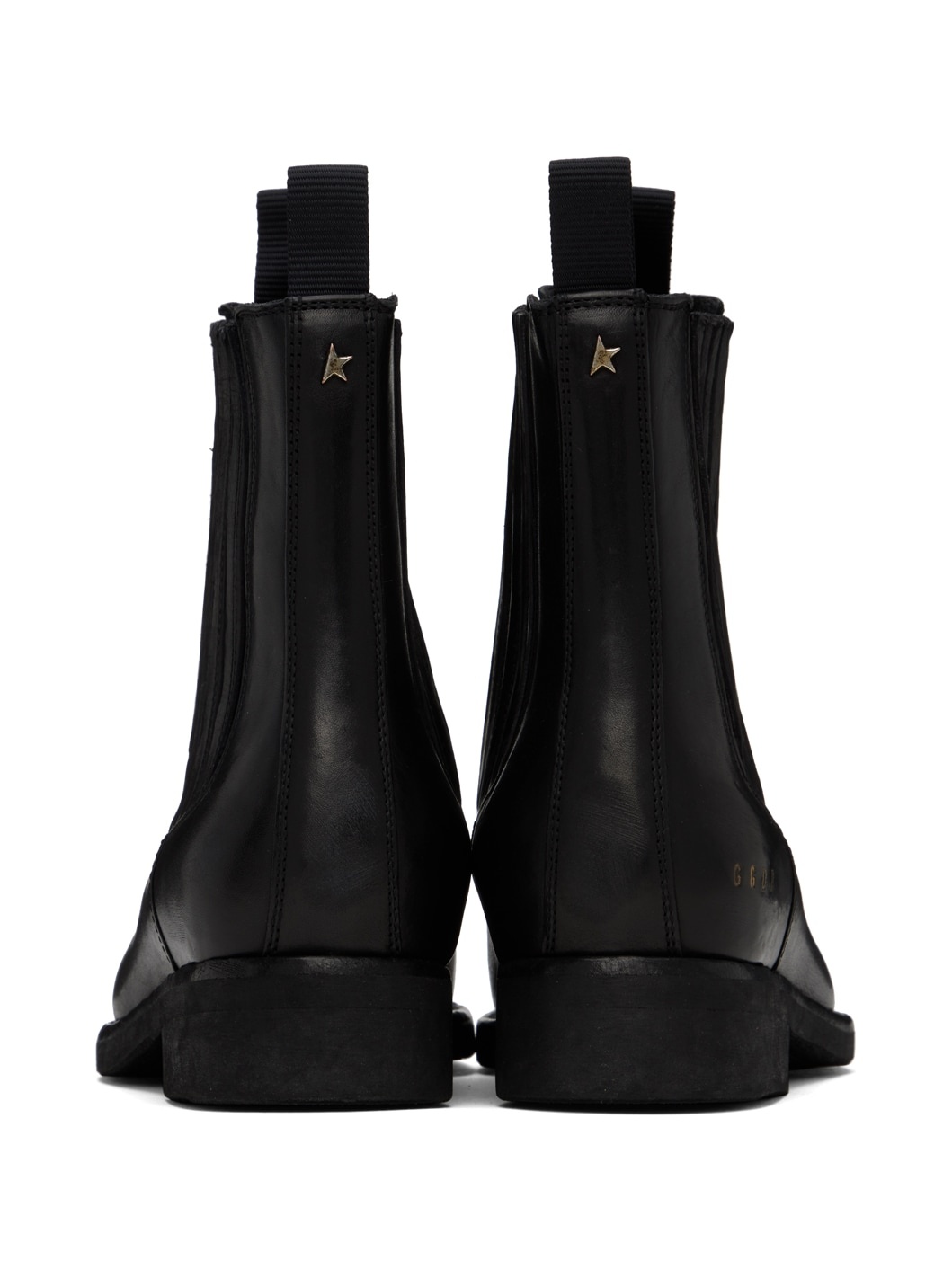 Black Leather Chelsea Boots - 2