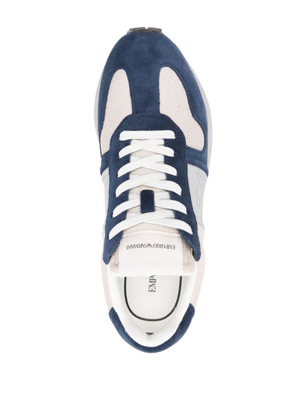 suede mesh sneakers - 8